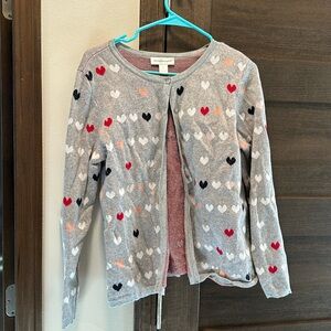 Medium Christopher and Banks Heart Cardigan